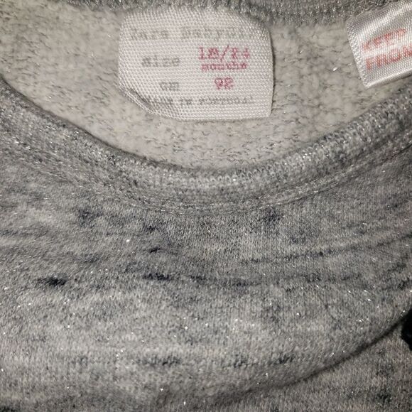 Zara Babygirl Gray Sweater Pullover 18-24m - Picture 6 of 6